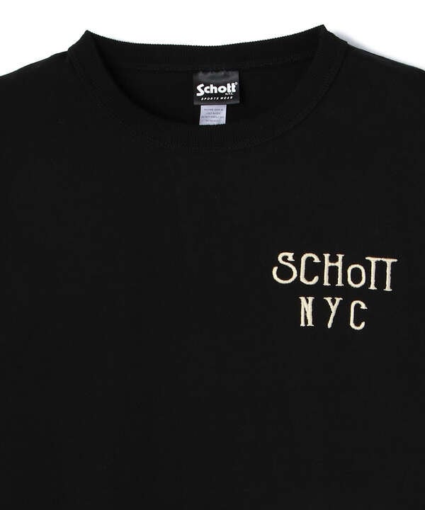 SKULL EMBROIDERY LS T-SHIRT/スカル 刺繍 ロングスリーブTシャツ