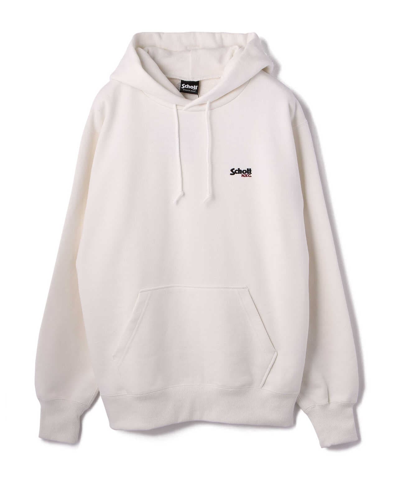 EMB. HOODED SWEAT LOGO/刺繍 フーデッド パーカーロゴ | Schott