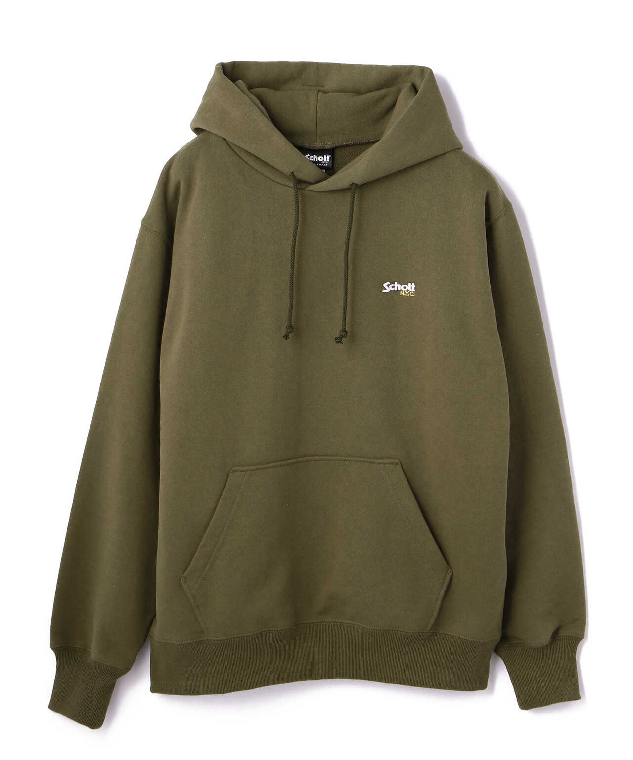 EMB. HOODED SWEAT LOGO/刺繍 フーデッド パーカーロゴ | Schott