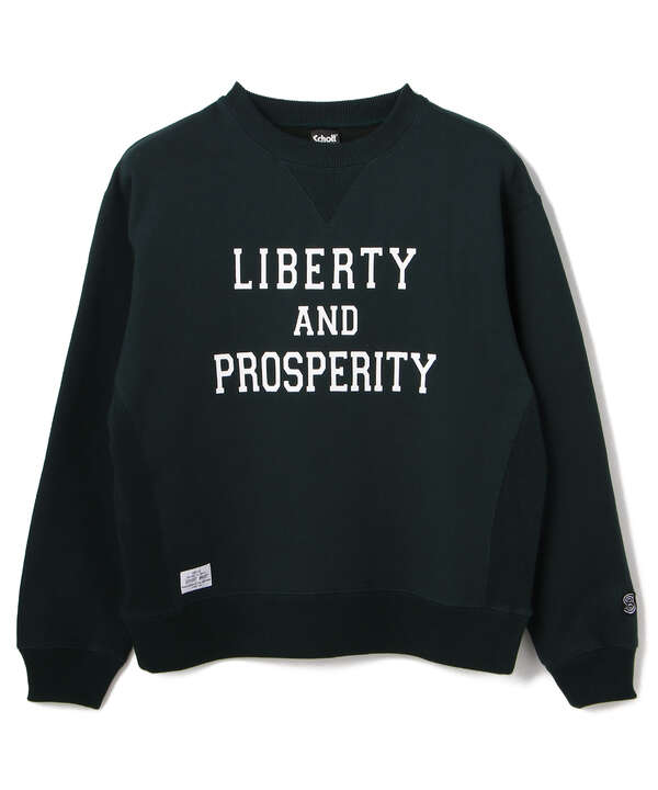【WEB&DEPOT LIMITED】HEAVY WEIGHT SWEAT "Liberty and prosperity"
