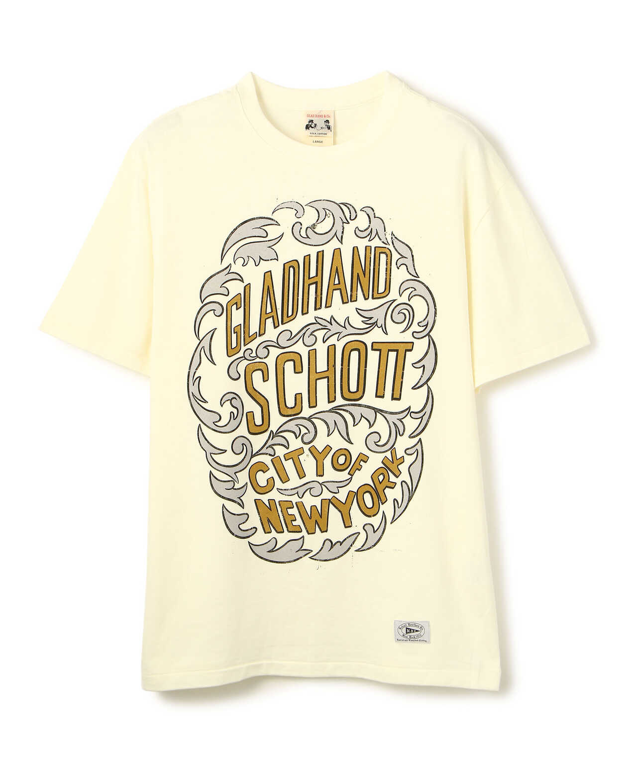 GLADHAND/グラッドハンド/CITY OF NEWYORK CREW T-SHIRT/シティ オブ