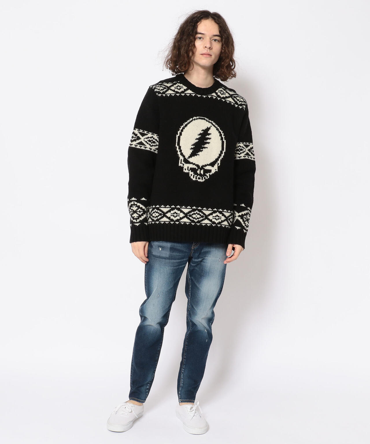 Schott×GRATEFUL DEAD/STILL YOUR FACE SWEATER/スティル ユア