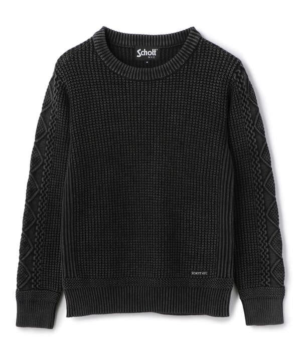 DULL COLOR CREWNECK KNIT/ダルカラー クルーネックニット