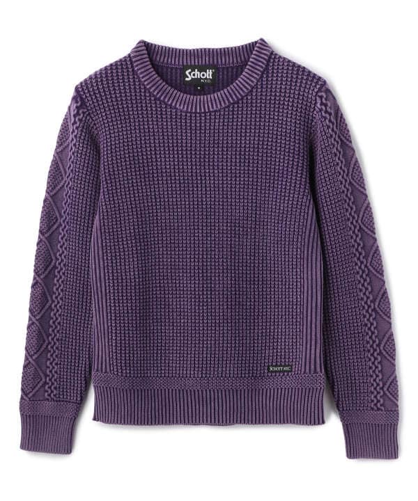 DULL COLOR CREWNECK KNIT/ダルカラー クルーネックニット