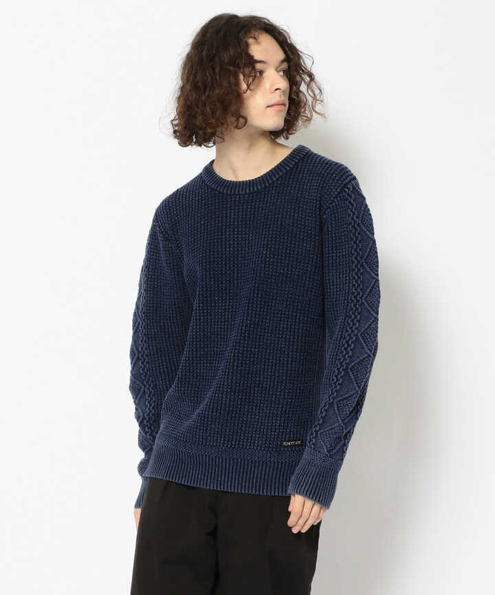 DULL COLOR CREWNECK KNIT/ダルカラー クルーネックニット