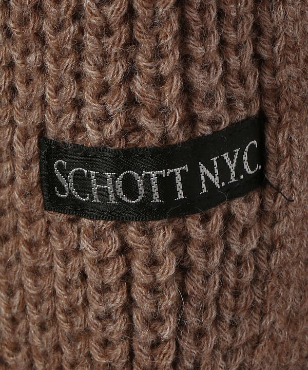 【直営限定】Schott/ショット/HIGH NECKED SWEATER/ハイネック セーター