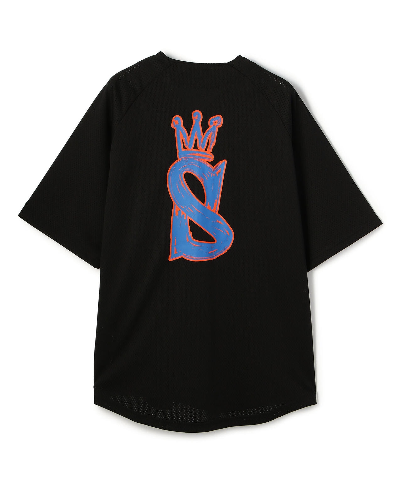 stussy ベースボールシャツ 黒 メッシュ XL - シャツ