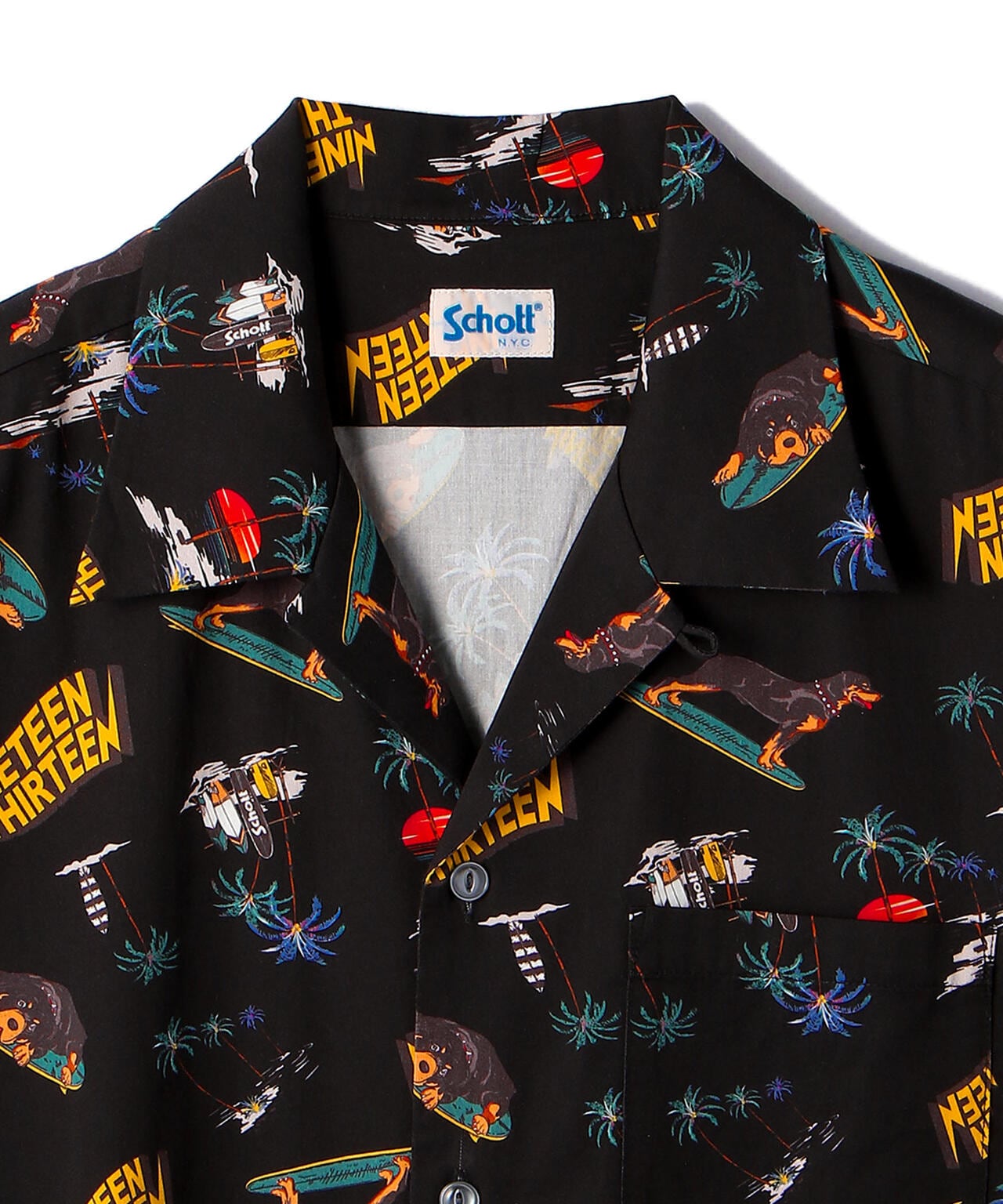 WEB LIMITED】HAWAIIAN SHIRT SURF WATCH DOG/ハワイアンシャツ サーフ ウォッチドッグ | Schott (  ショット ) | US ONLINE STORE（US オンラインストア）