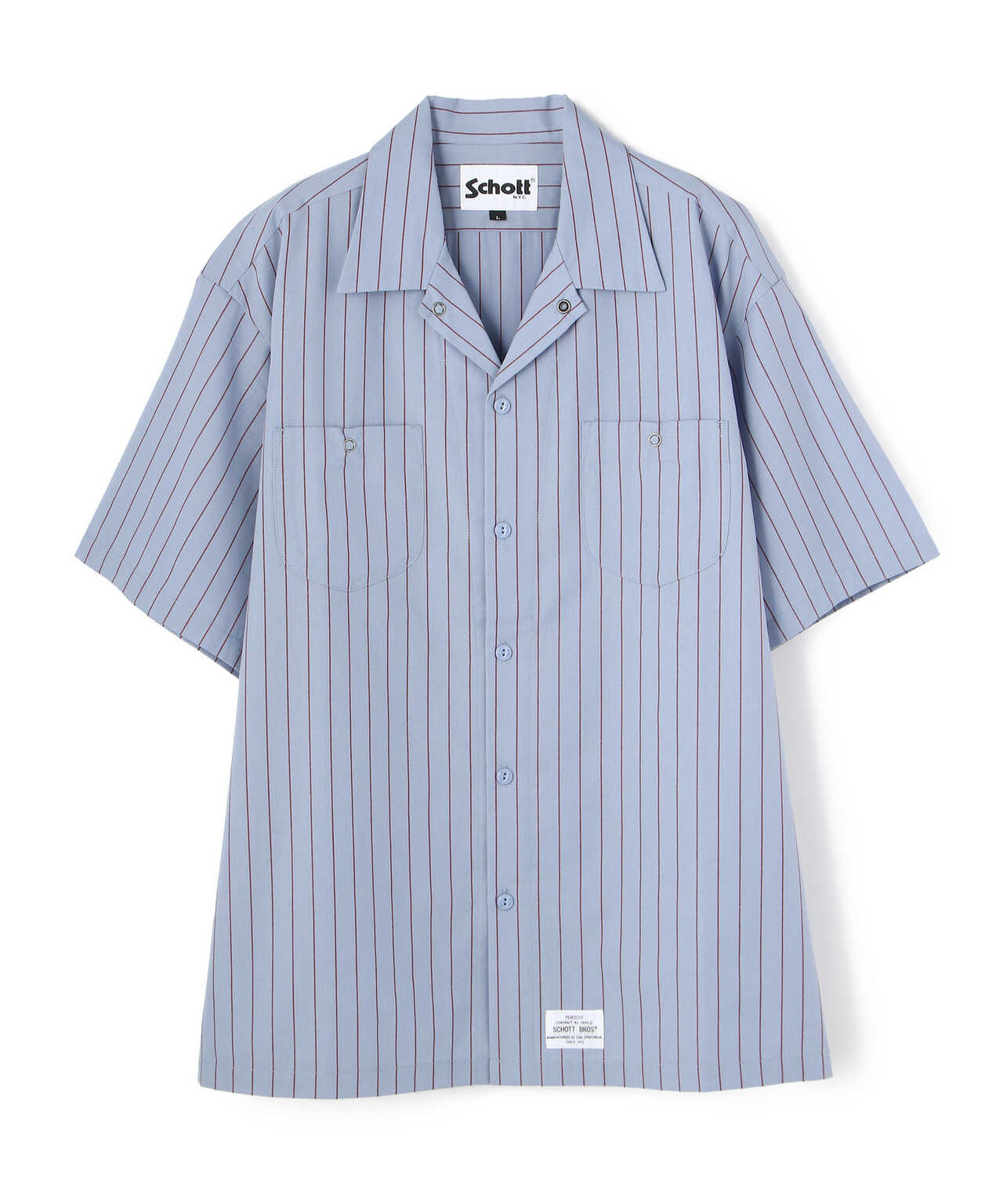 WEB LIMITED】TC WORK SHIRT JAPAN STRIPE/ストライプ ワークシャツ