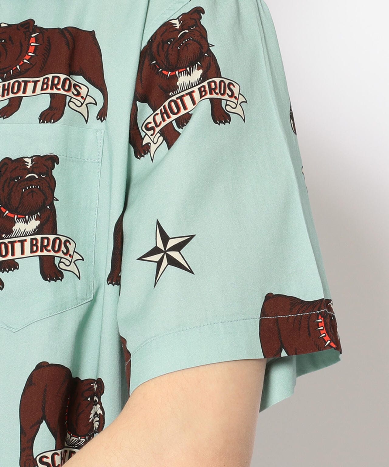 BULLDOG HAWAIIAN SHIRT/ブルドッグ ハワイアンシャツ | Schott