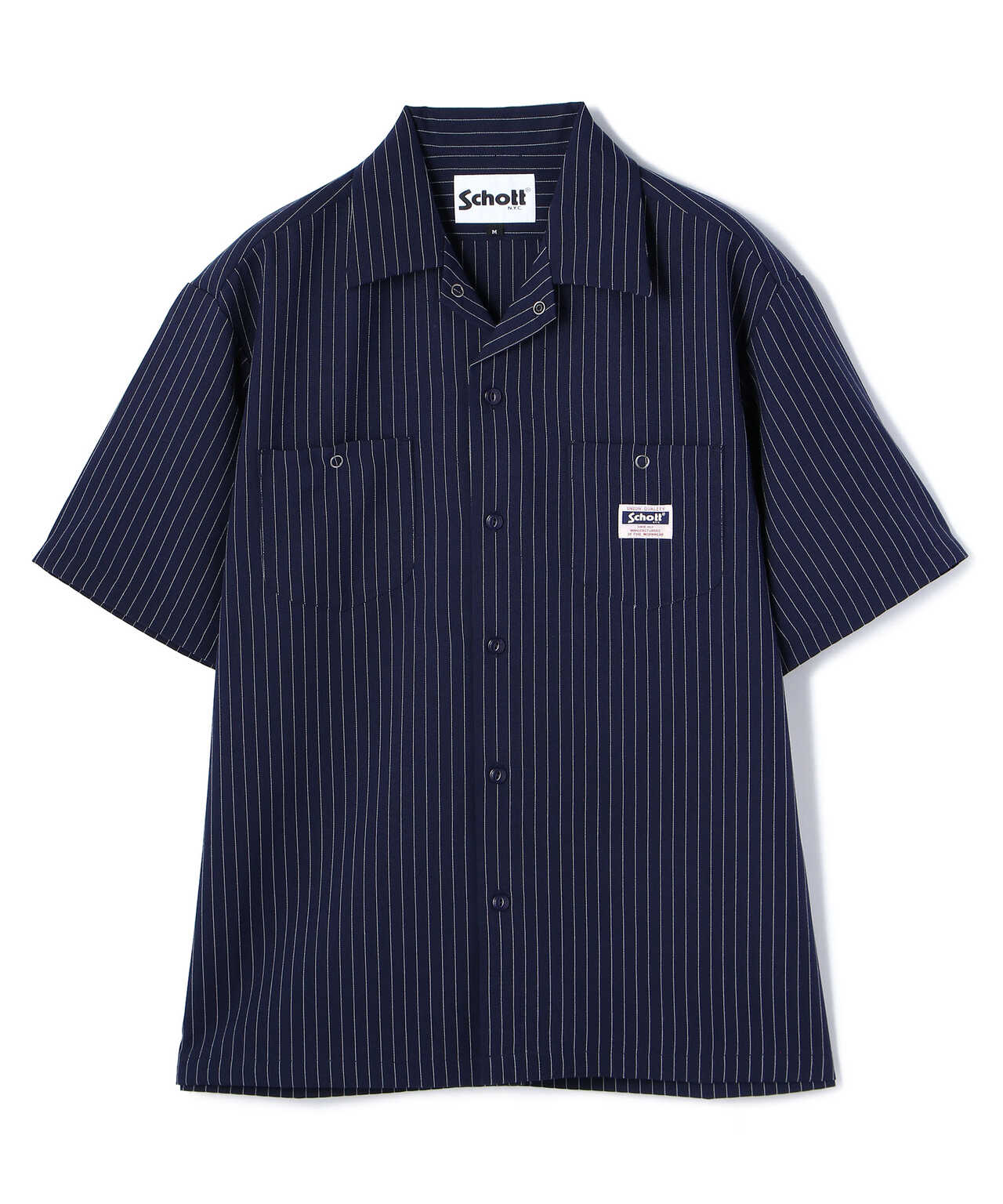 STRIPE WORK SHIRT/ストライプ ワークシャツ | Schott ( ショット