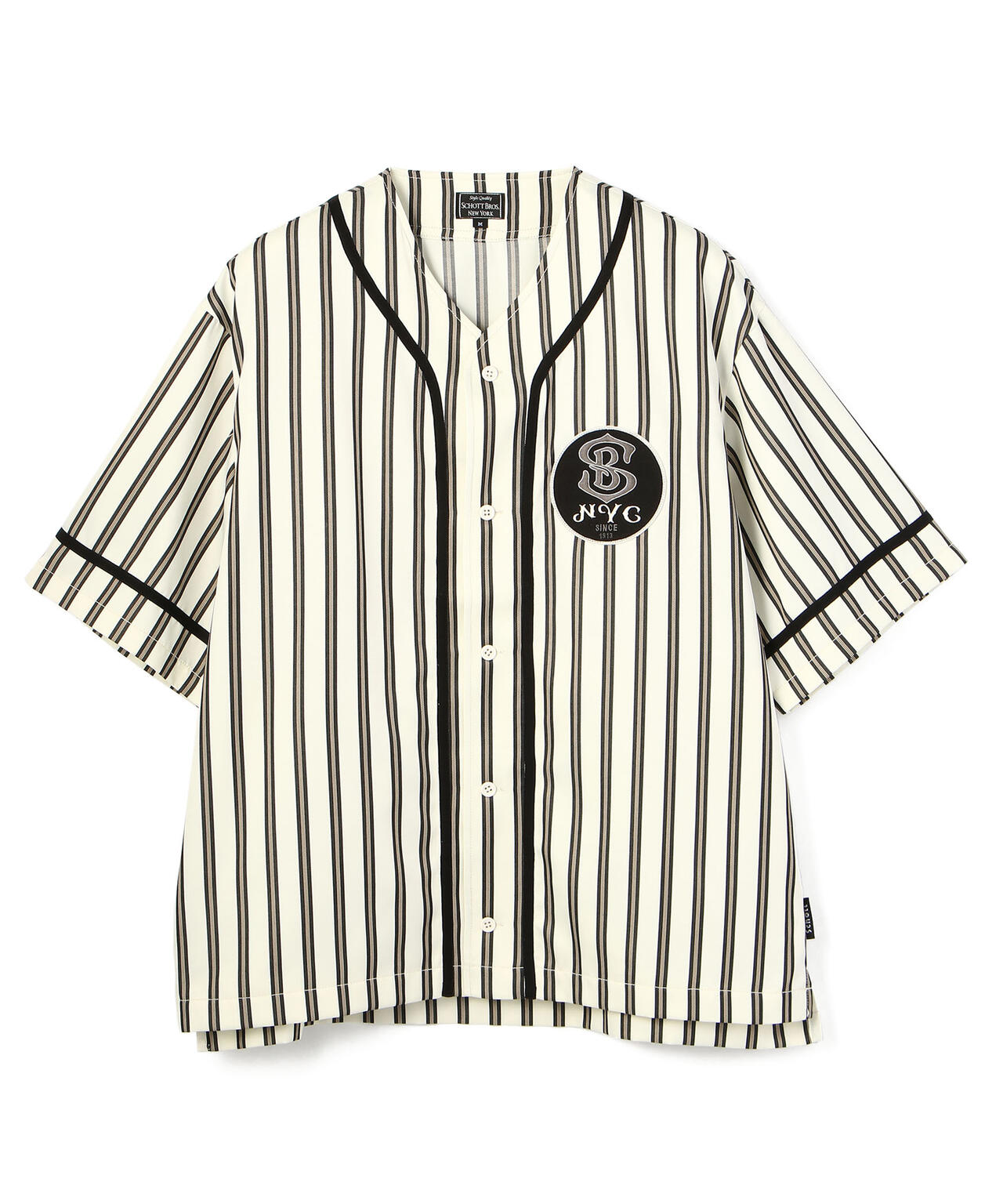 STRIPE BASEBALL SHIRT/ストライプ ベースボールシャツ | Schott