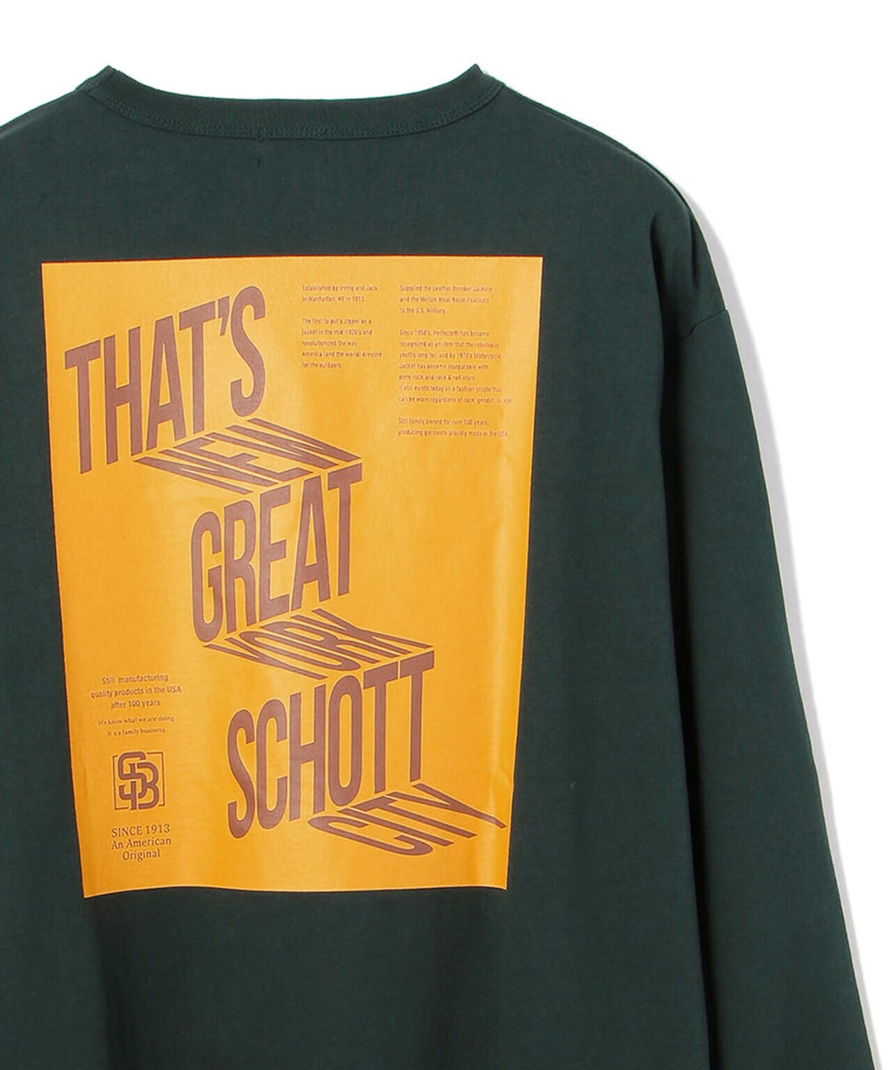 WEB&DEPOT LIMITED】THAT'S GREAT SCHOTT LS T-SHIRT/ザッツ グレイト ...