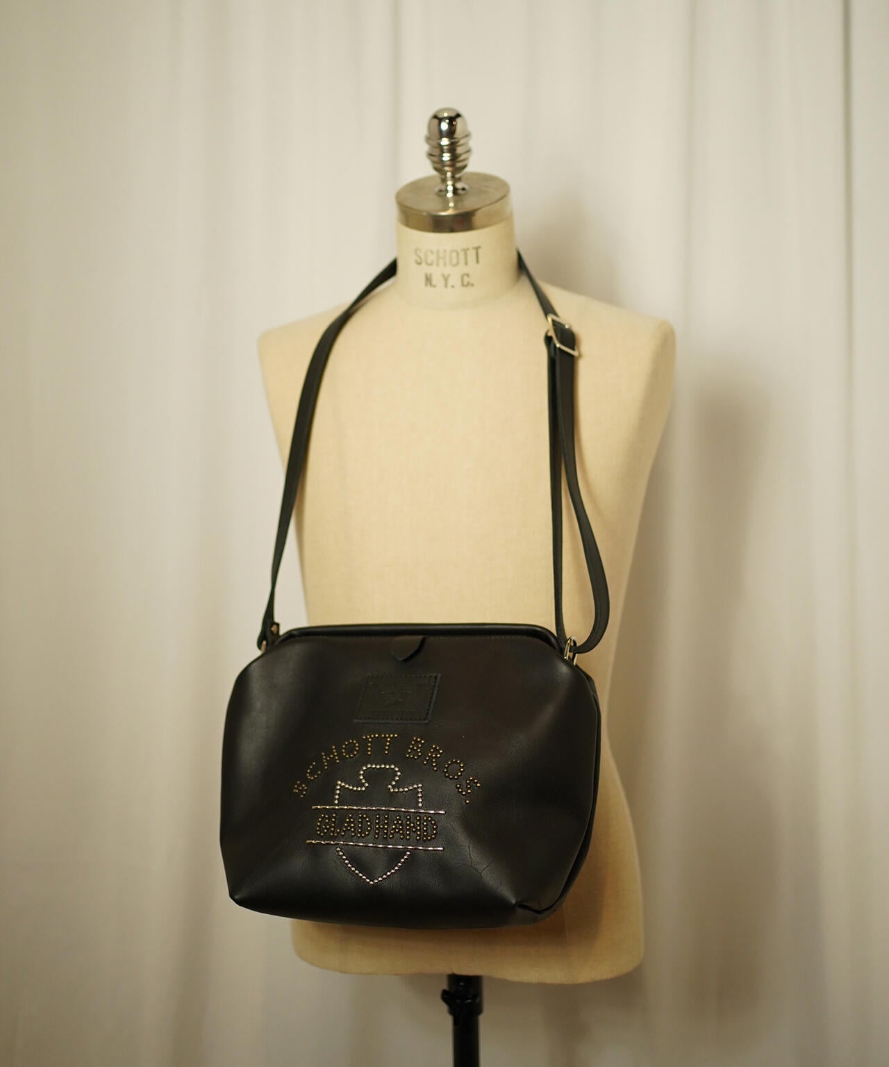 GLADHAND/グラッドハンド/BILL HEAD LEATHER SHOULDER FRAME BAG/ビル