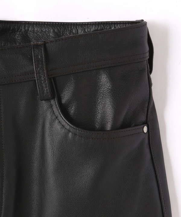 Buffalo Leather Pocket Skirt