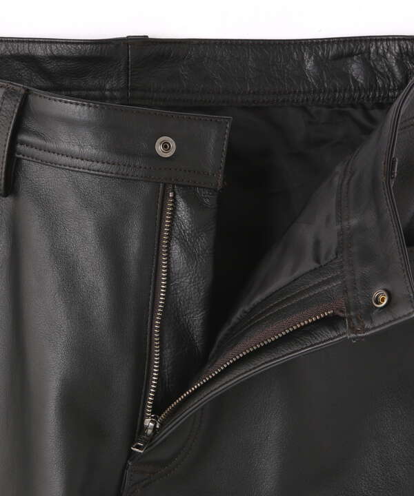 5P BUFFALO LEATHER PANTS/5ポケット バッファローレザーパンツ