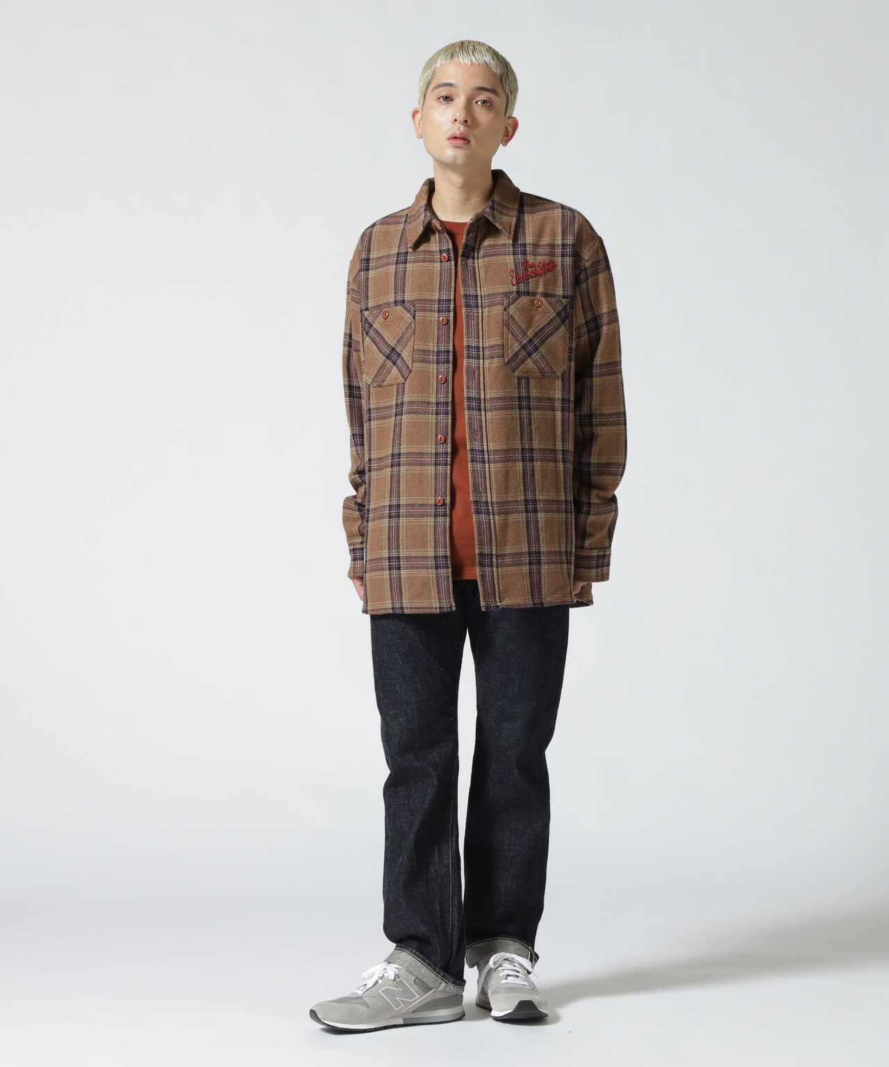 HEAVY NEL CHECK SHIRT THE EMPIRE STATE/ヘビーネルチェックシャツ