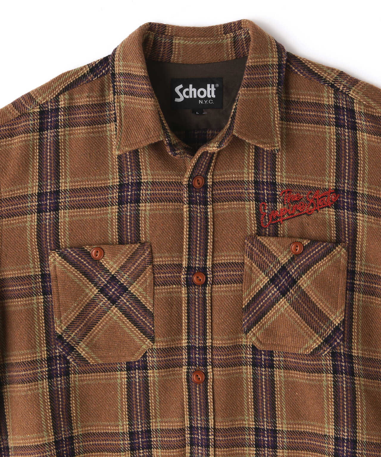 HEAVY NEL CHECK SHIRT THE EMPIRE STATE/ヘビーネルチェックシャツ