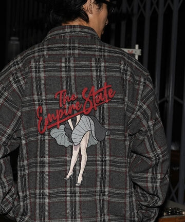 HEAVY NEL CHECK SHIRT THE EMPIRE STATE/ヘビーネルチェックシャツ エンパイアステイト