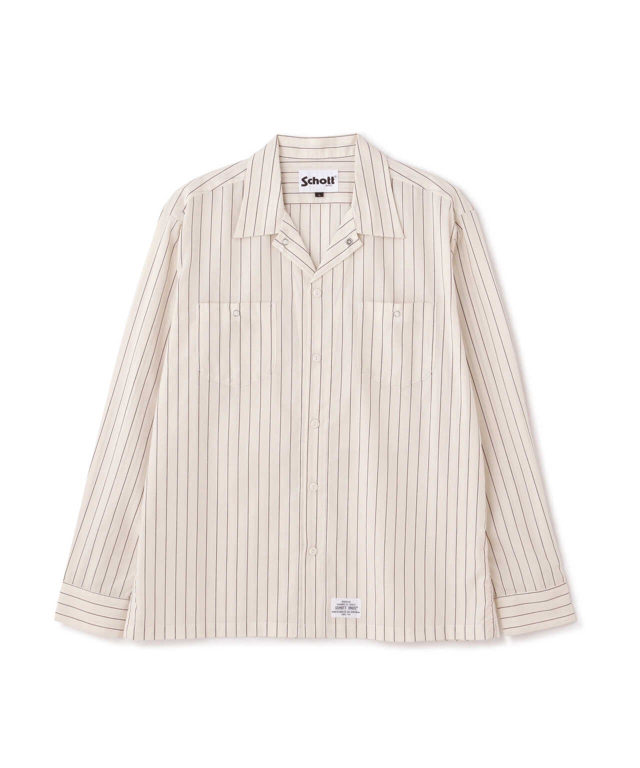 WEB LIMITED】TC STRIPE LS WORK SHIRT/ストライプ ワークシャツ