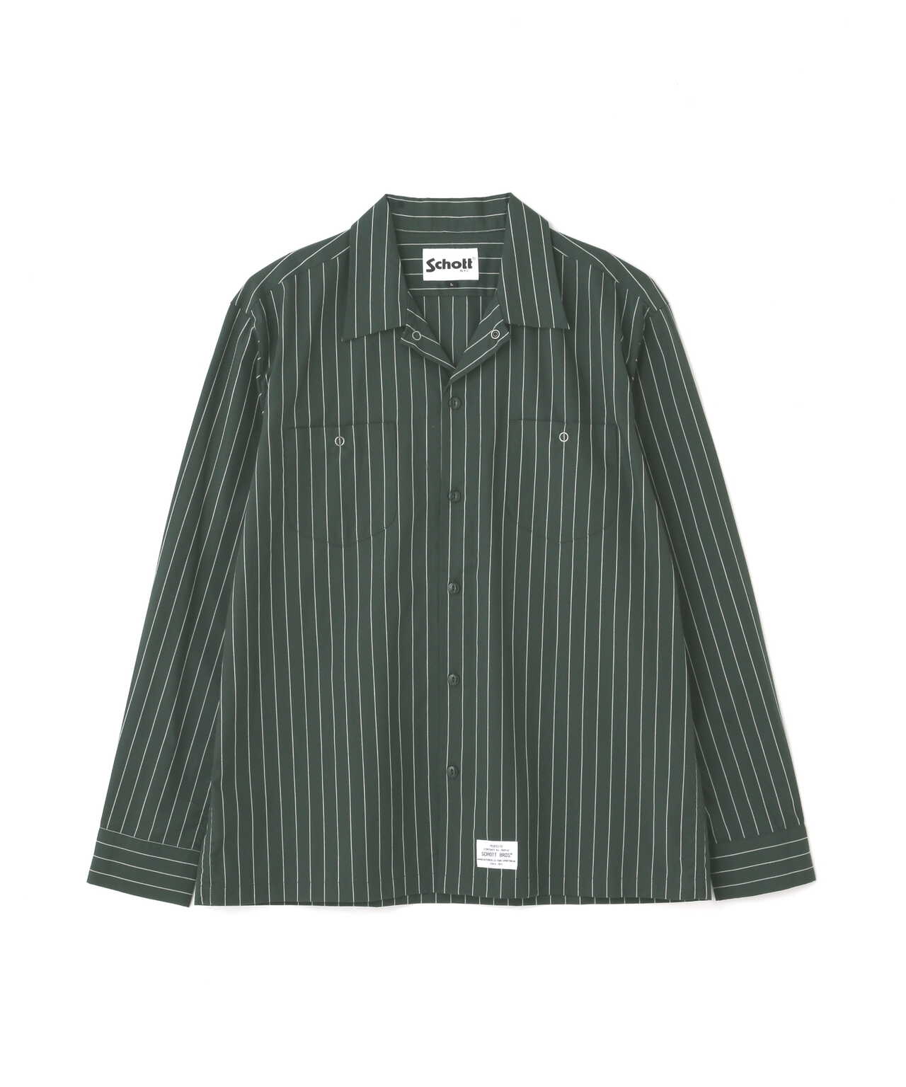 WEB LIMITED】TC STRIPE LS WORK SHIRT/ストライプ ワークシャツ