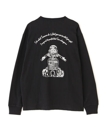 MOTORCYCLE GRAPHIC EMB L/S TEE/モーターサイクル グラフィック ロングスリーブTシャツ