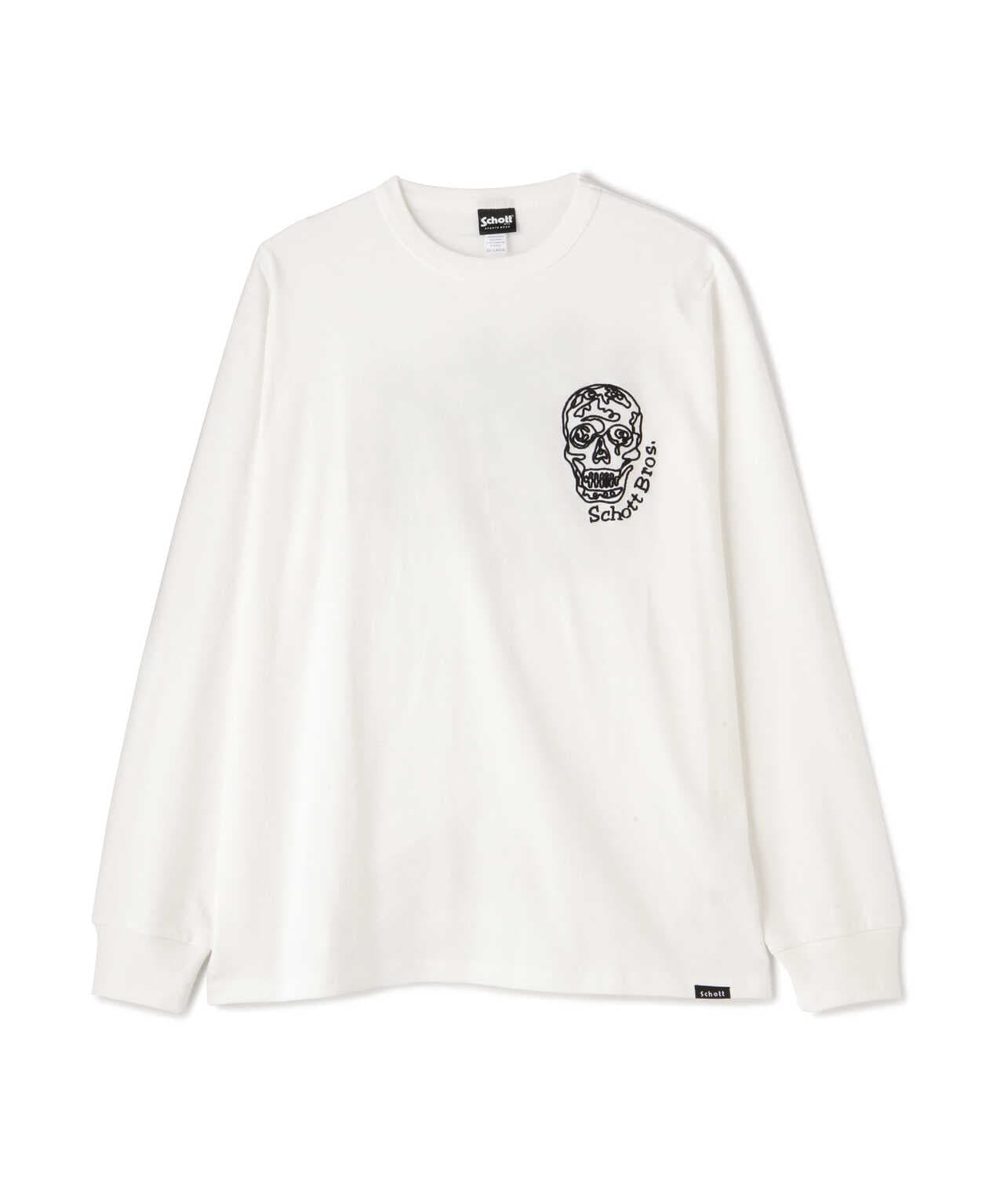 SKULL GRAPHIC EMB L/S TEE/スカルグラフィック ロングスリーブTシャツ