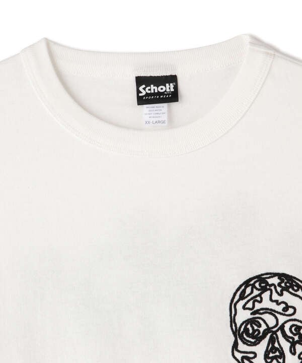 SKULL GRAPHIC EMB L/S TEE/スカルグラフィック ロングスリーブTシャツ