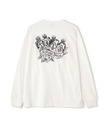 SKULL GRAPHIC EMB L/S TEE/スカルグラフィック ロングスリーブTシャツ