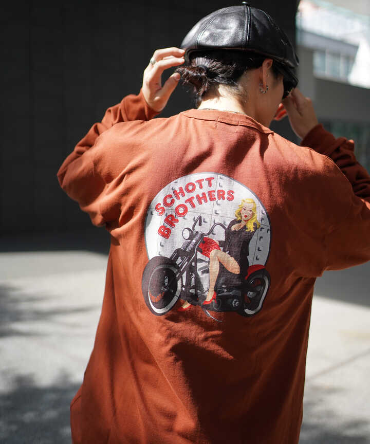 WEB LIMITED》LS T-SHIRT MOTORCYCLE PINUP/モーターサイクル 