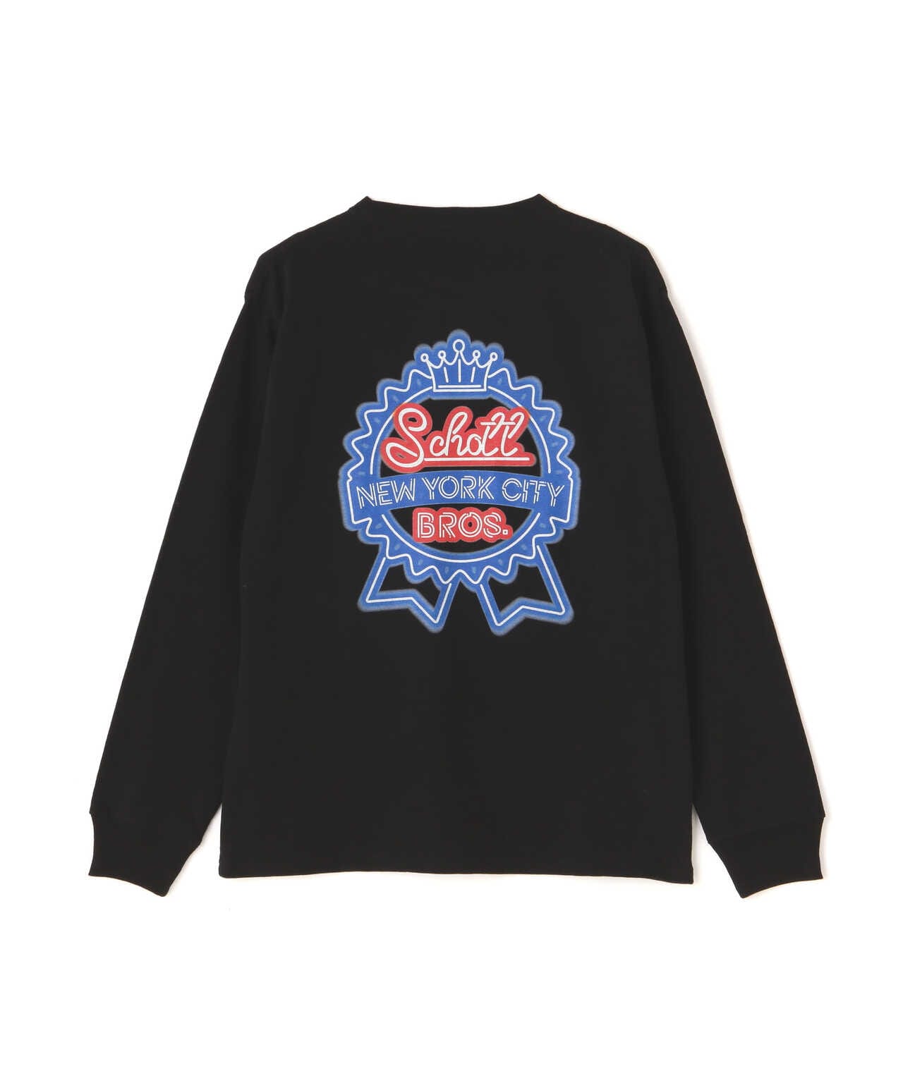 LONG SLEEVE T-SHIRT "NEON SIGN SCHOTT" /ロングスリーブシャツ　ネオンサインショット