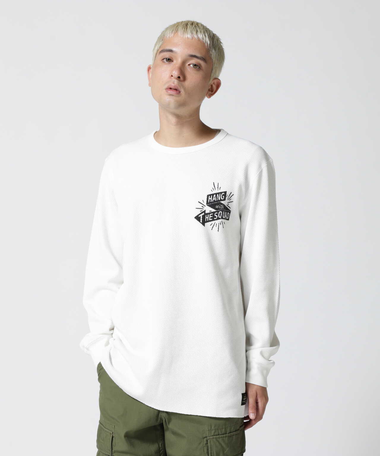 CLASSIC HONEYCOMB LONG SLEEVE T-SHIRT/クラシックハニカム ロングスリーブTシャツ