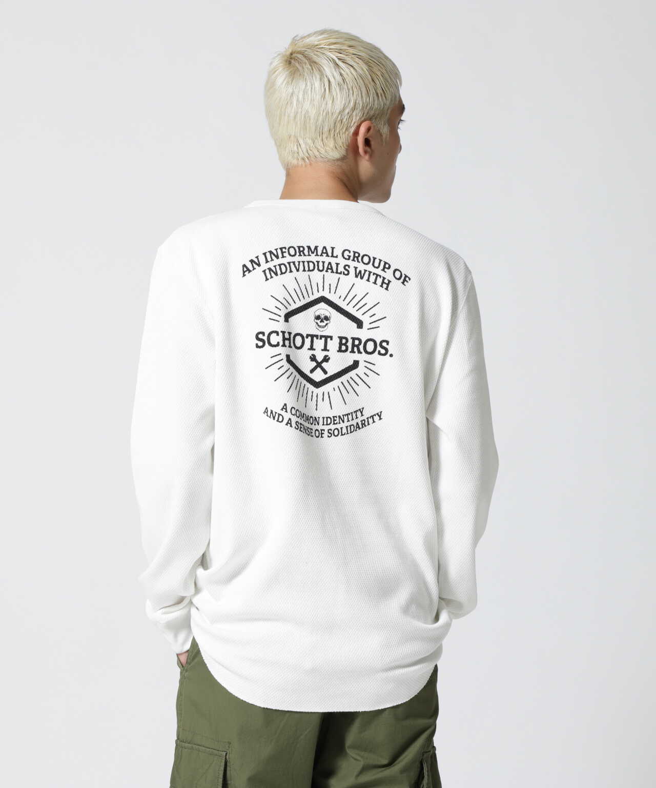 CLASSIC HONEYCOMB LONG SLEEVE T-SHIRT/クラシックハニカム ロングスリーブTシャツ