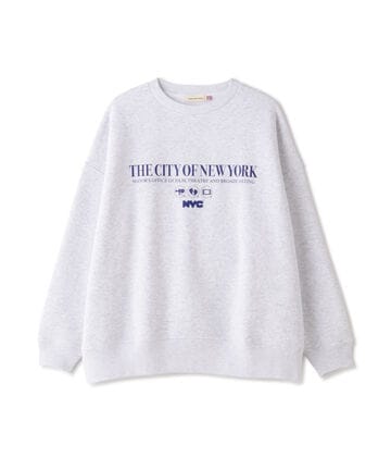 【Women's】THE CITY OF NY SWEAT/シティーオブ NY スウェット