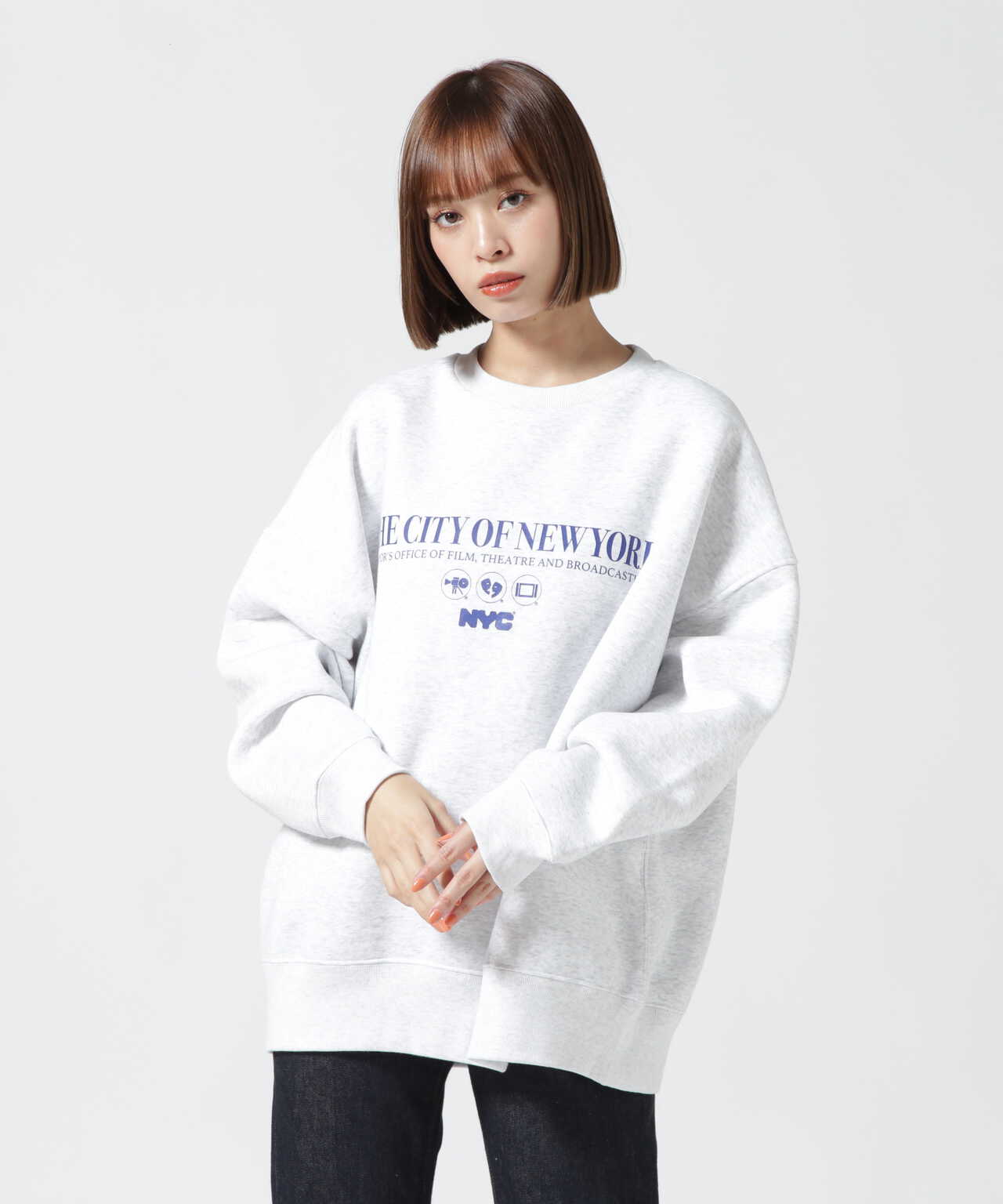 Women's】THE CITY OF NY SWEAT/シティーオブ NY スウェット | Schott