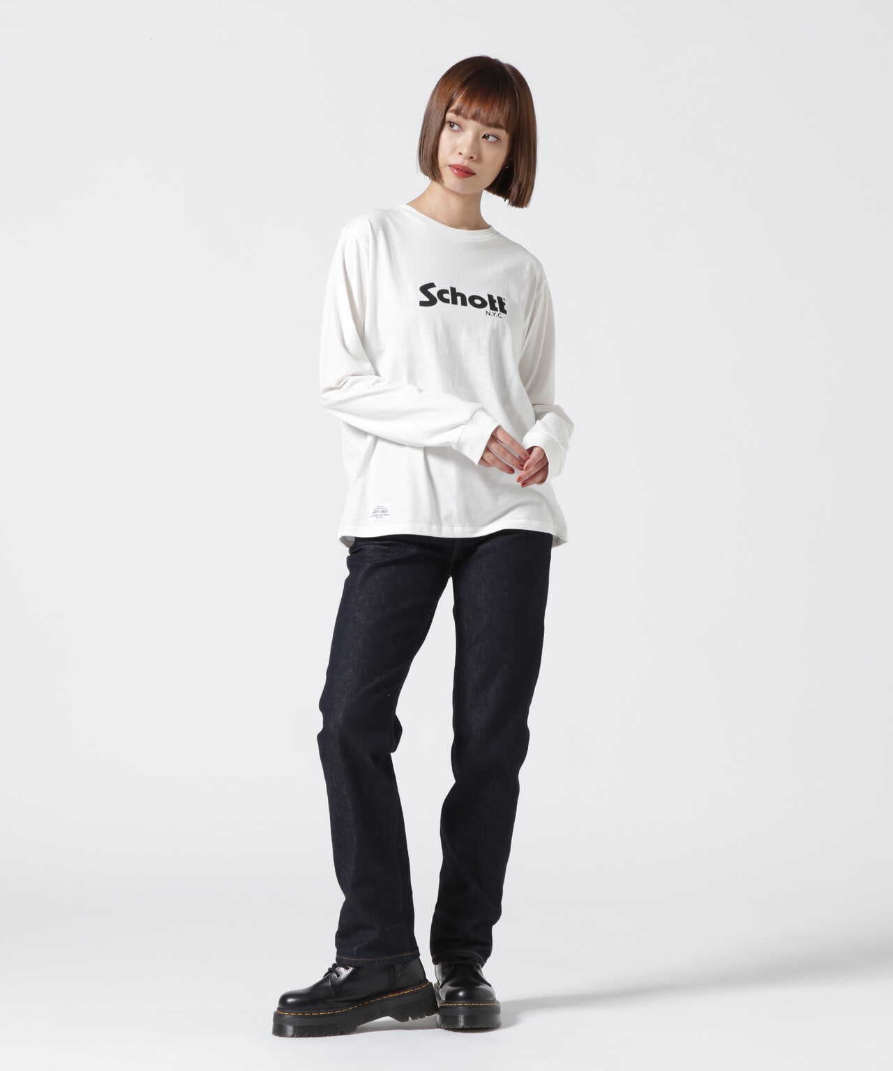 Women's】BASIC LOGO LS T-SHIRT/ベーシックロゴ ロングTシャツ