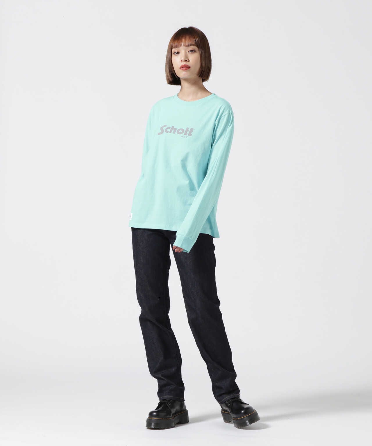 Women's】BASIC LOGO LS T-SHIRT/ベーシックロゴ ロングTシャツ