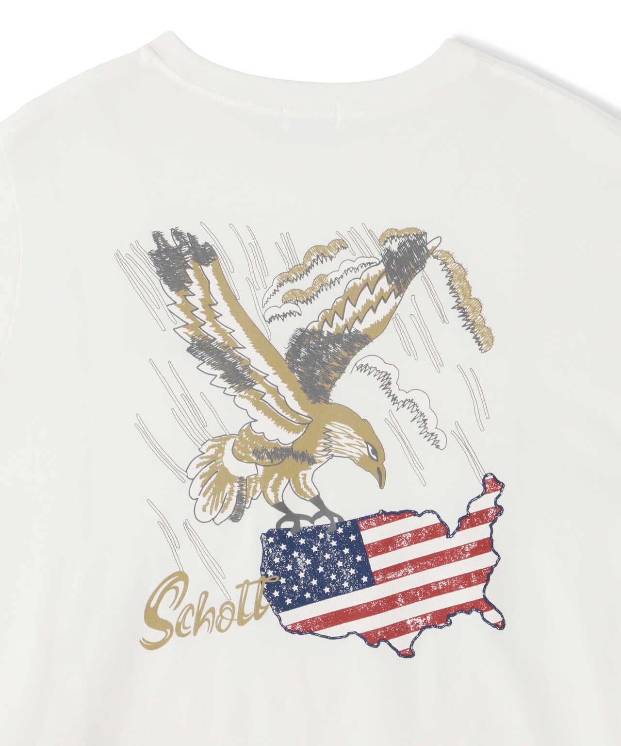 Women's】EAGLE U.S.A FRAG L/S T-SHIRT/イーグル U.S.Aフラッグ