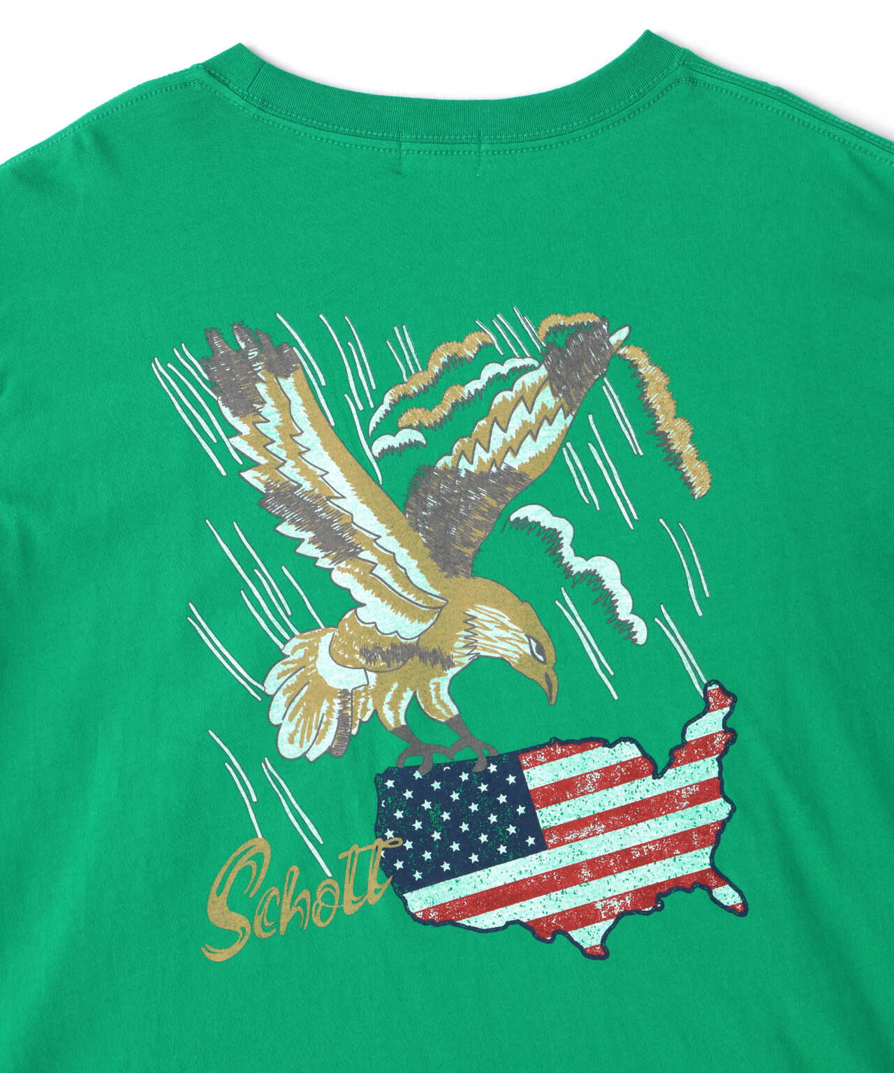 Women's】EAGLE U.S.A FRAG L/S T-SHIRT/イーグル U.S.Aフラッグ