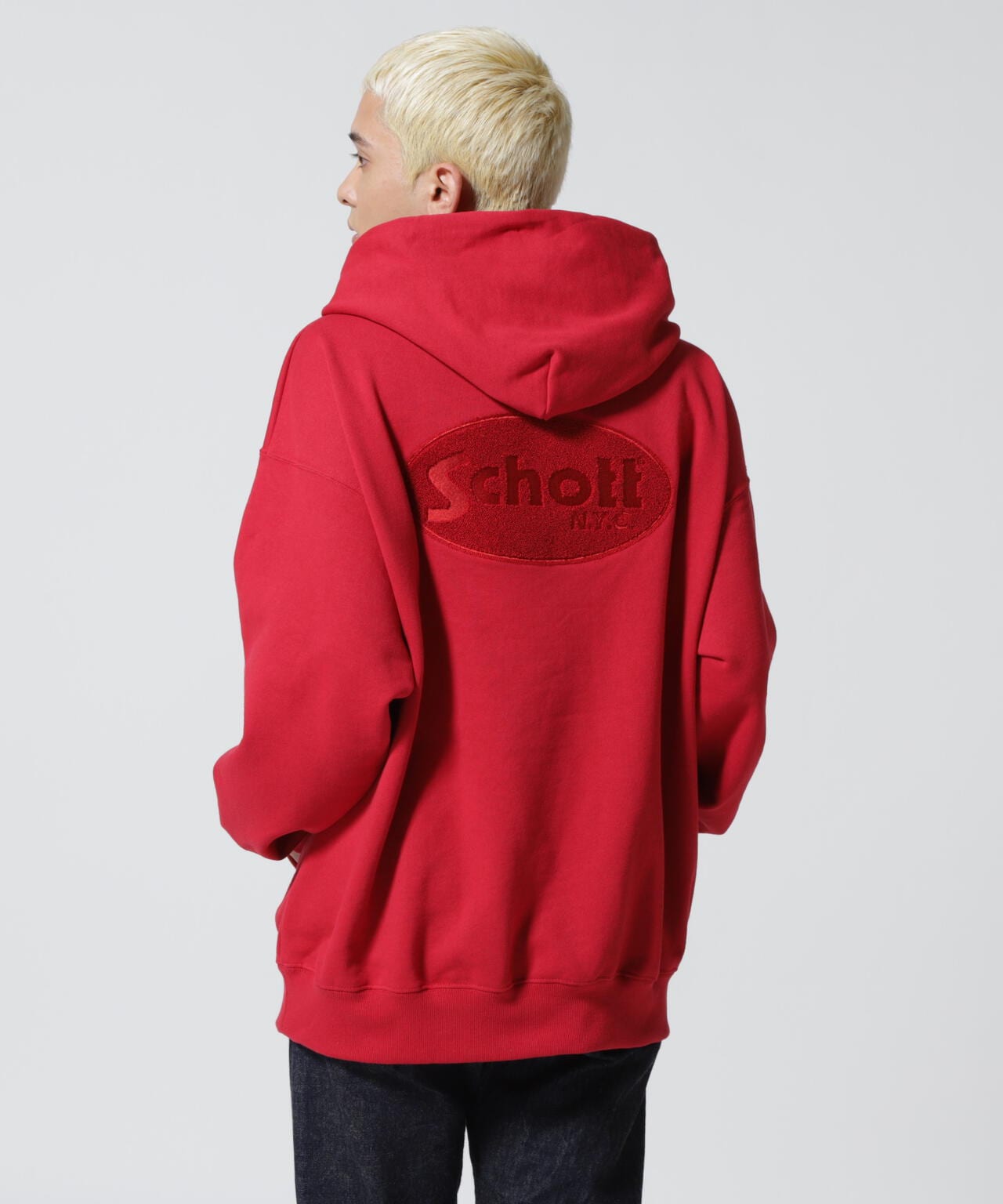 WEB LIMITED】HOODED SWEAT OVAL CHENILLE LOGO/オーバルロゴ パーカー