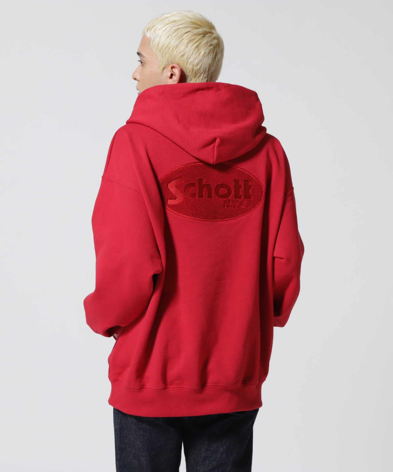 WEB LIMITED】HOODED SWEAT OVAL CHENILLE LOGO/オーバルロゴ パーカー 