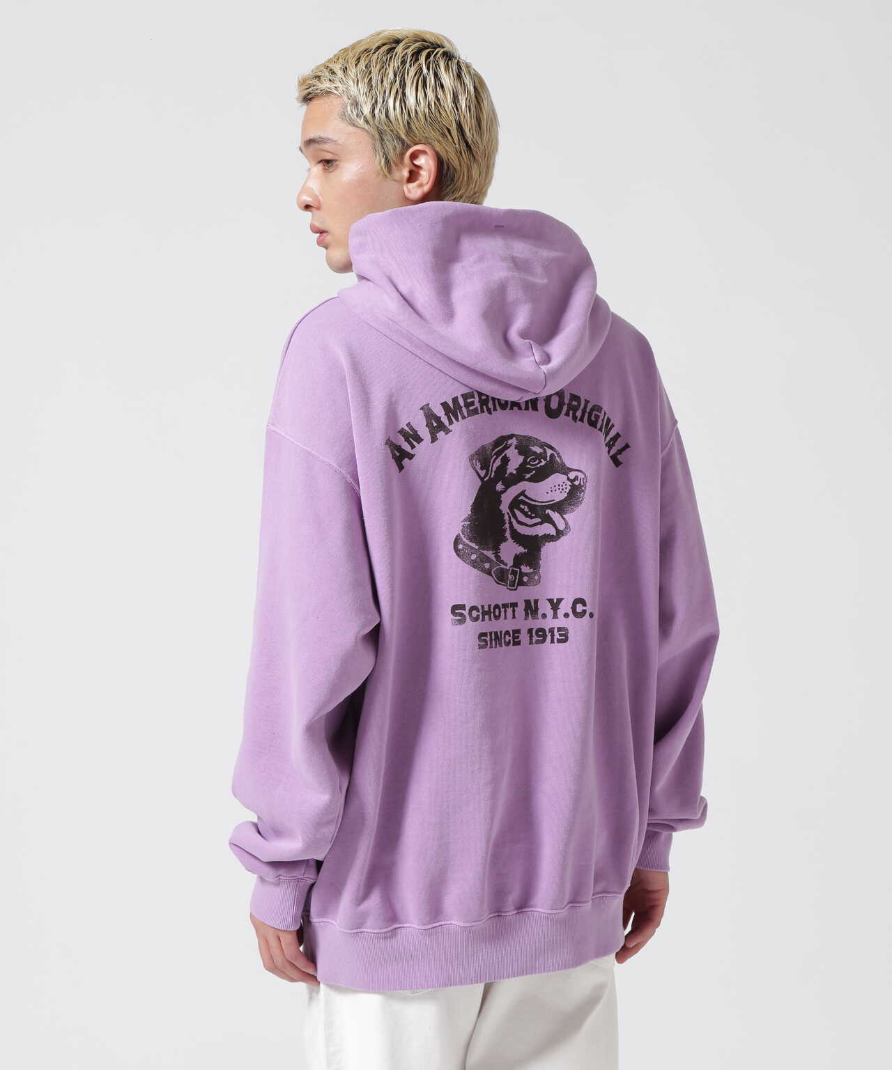 WEB LIMITED】OVERDYE HOODED SWEAT WATCH DOG/オーバーダイ パーカー