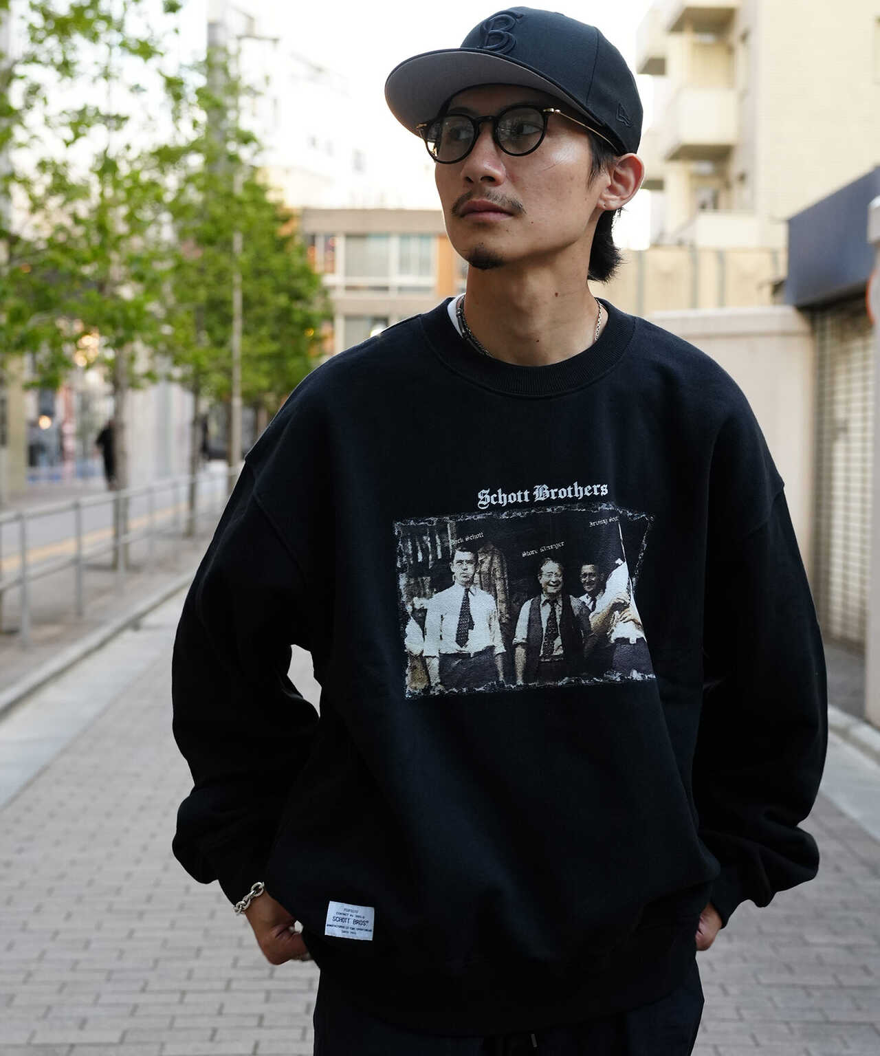 WEB LIMITED】CREW SWEAT PHOTO/クルースウェット フォト | Schott