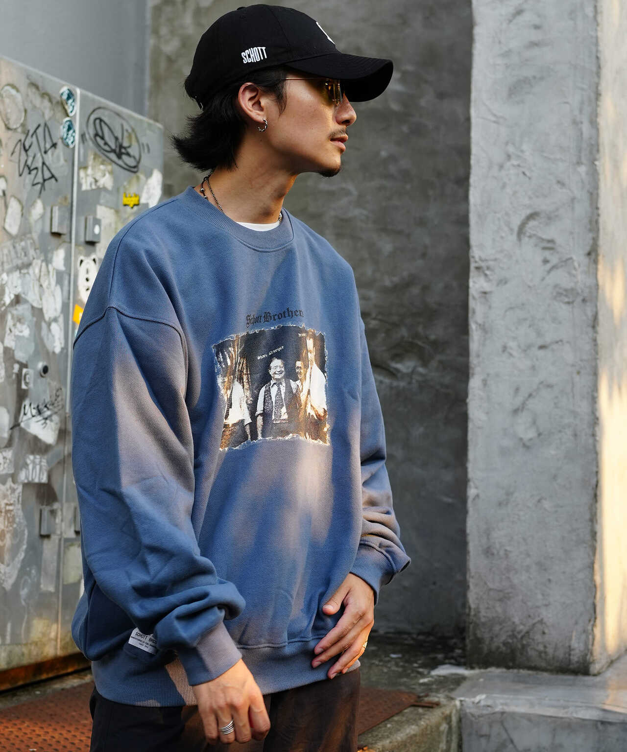 WEB LIMITED】CREW SWEAT PHOTO/クルースウェット フォト | Schott