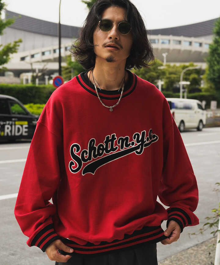 【WEB LIMITED】LINE RIB CREW SWEAT/ラインリブ クルーネック スウェット