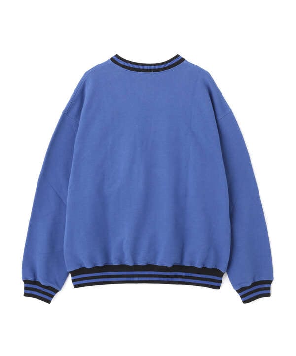 【WEB LIMITED】LINE RIB CREW SWEAT/ラインリブ クルーネック スウェット