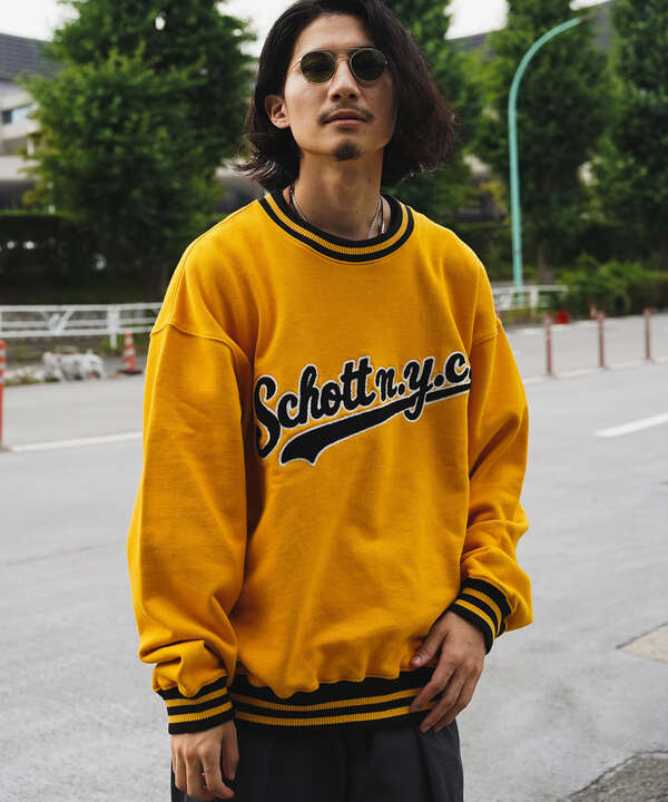 【WEB LIMITED】LINE RIB CREW SWEAT/ラインリブ クルーネック スウェット