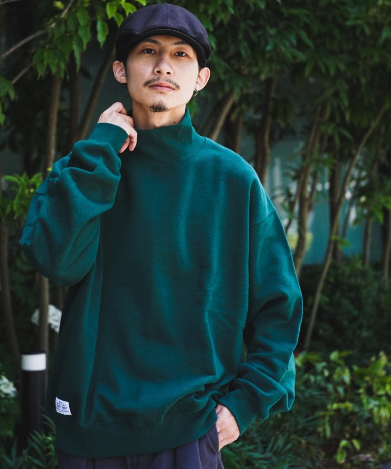 WEB LIMITED】BLANK HIGHNECK SWEAT/無地 ハイネック スウェット