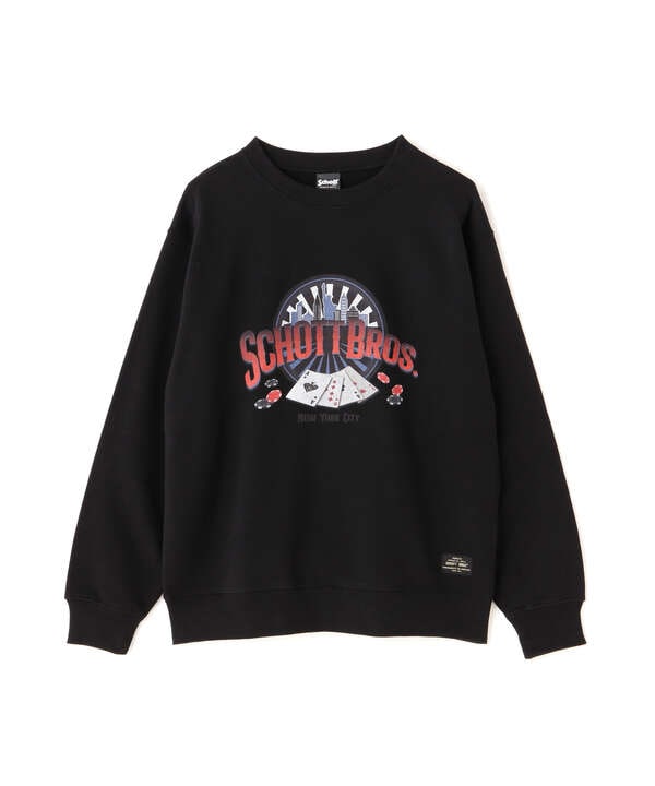 SWEAT SHIRT "SCHOTT CARD"/スウェットシャツ　ショットカード