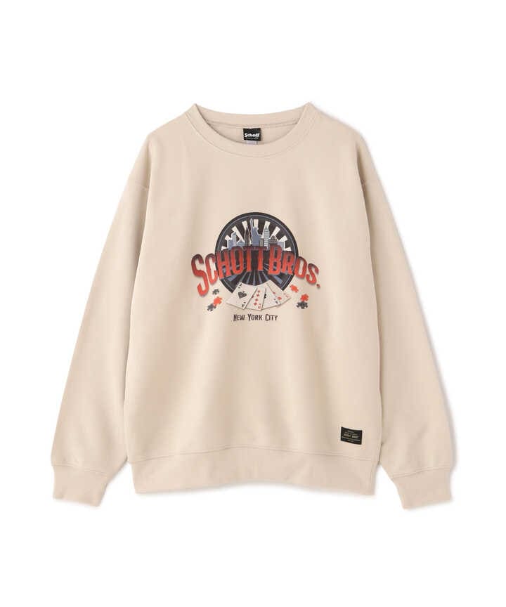 SWEAT SHIRT ”SCHOTT CARD”/スウェットシャツ　ショットカード